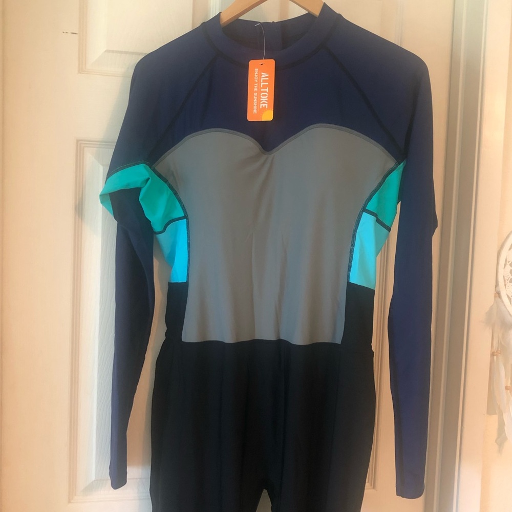 NWT Women's UPF Swim Jumpsuit - Picture 3 of 13